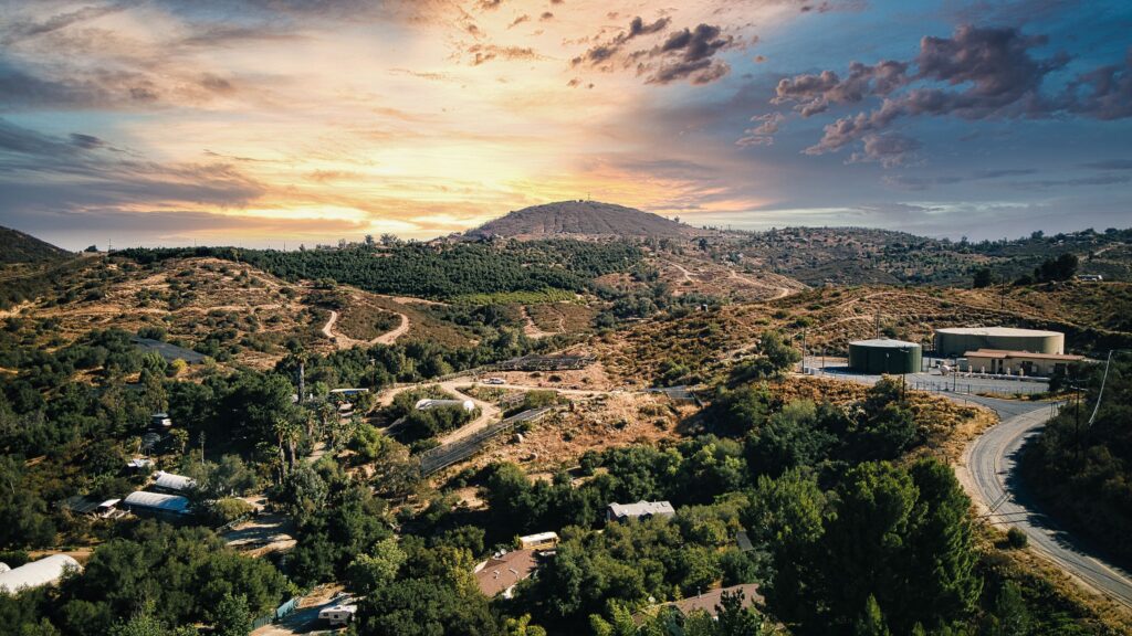 beautiful-view-of-the-hills-of-valley-center-at-sunset